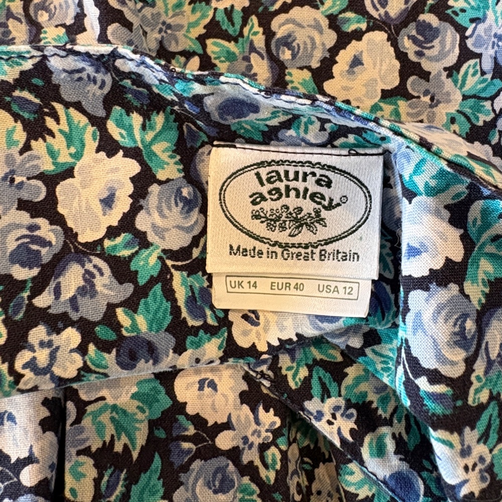 Vintage Laura Ashley Floral Midi Dress - Picture 4 of 4
